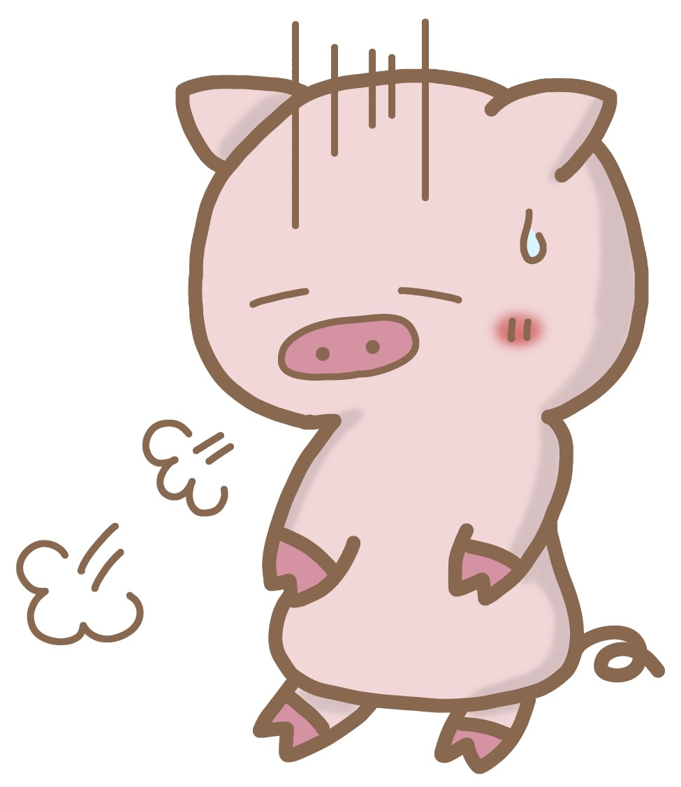 疲れてため息